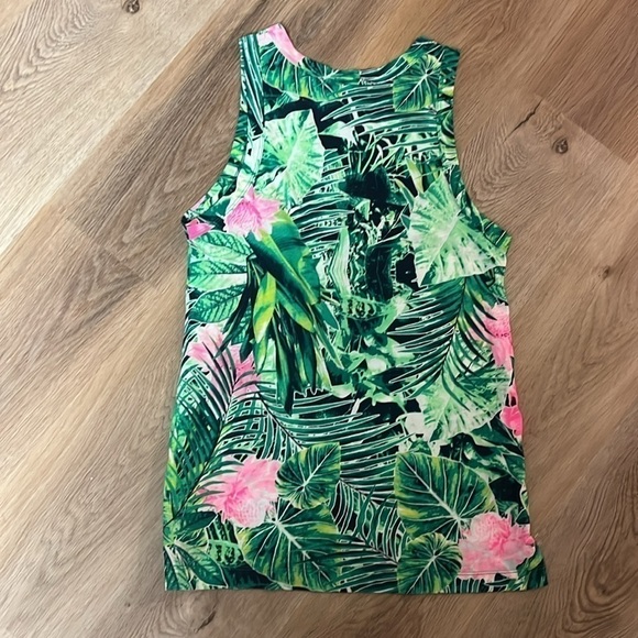NWOT Cotton Blend Bonds Australia Tropical Print Tank XS - Picture 3 of 3